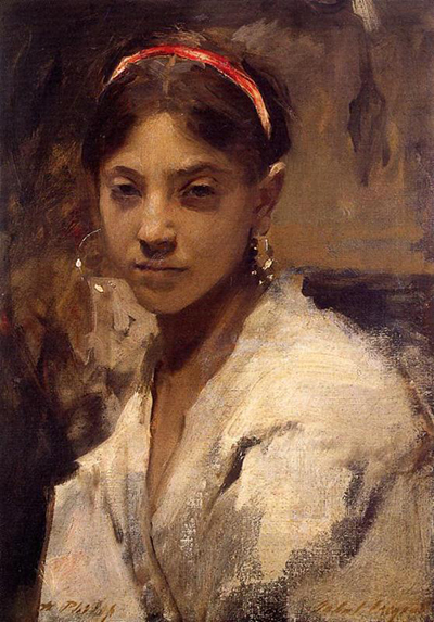 Head of a Capri Girl John Singer Sargent